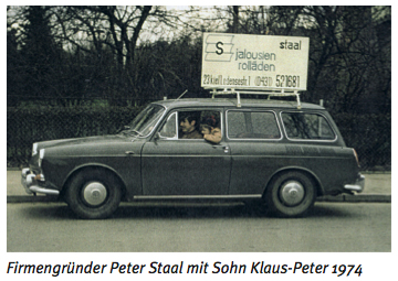 Firmengründer Peter Staal mit Sohn Klaus-Peter 1974