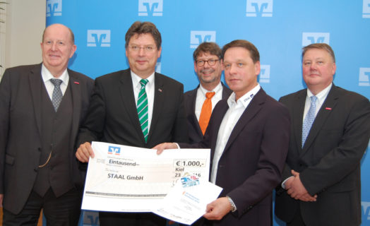 Staal Ausgezeichnet Mit Dem VR-Förderpreis Handwerk 2016