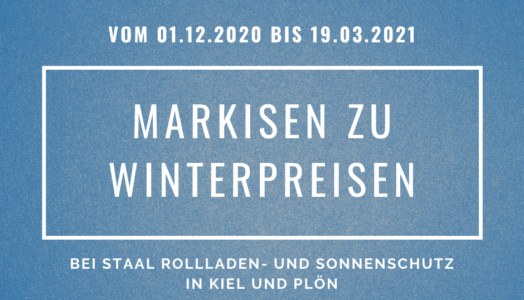 Markisen Zu Winterpreisen Bei STAAL