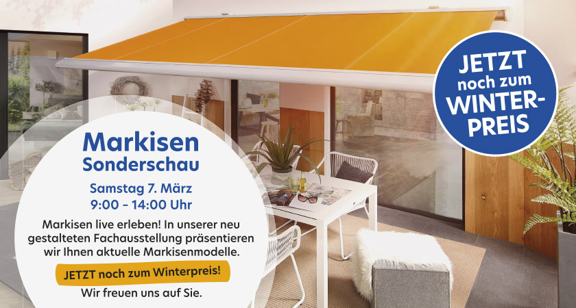 Markisen-Sonderschau bei STAAL in Kiel